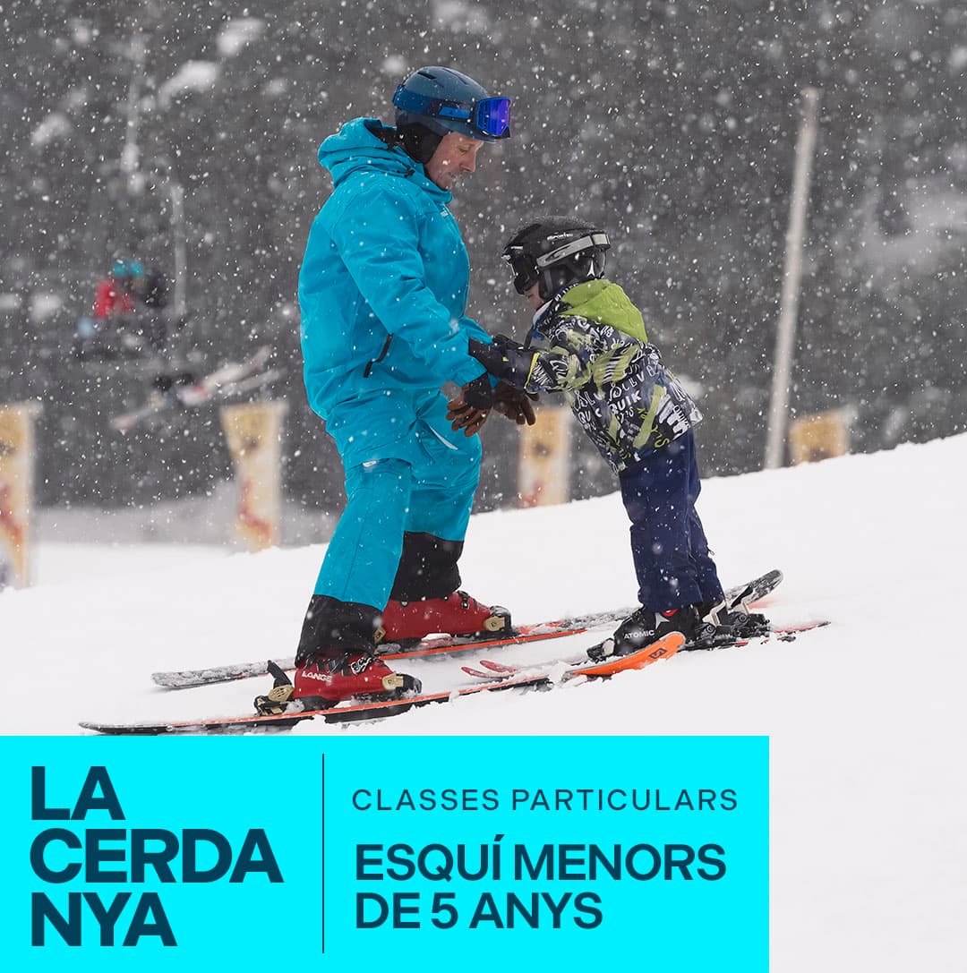 CLASES PARTICULARES DE ESQUÍ PARA MENORES DE 5 AÑOS