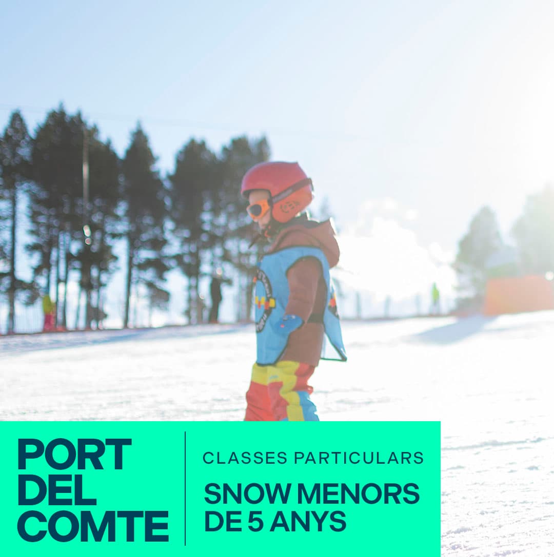 CLASSES PARTICULARES DE SNOWBOARD PER A MENORS DE 5 ANYS PORT DEL COMTE